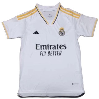 เสื้อกีฬาแขนสั้น ลายทีมชาติฟุตบอล Real Madrid 2023-24 ชุดเหย้า