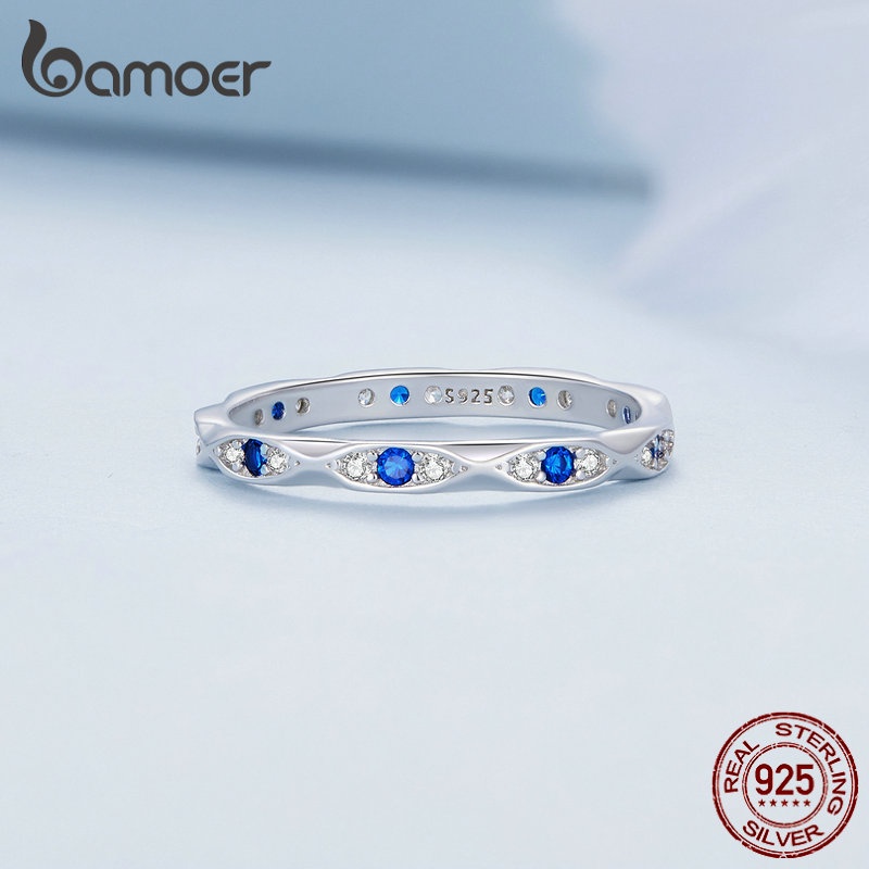 Bamoer خاتم فضة 925 عين الشيطان BSR423 — صورة 3