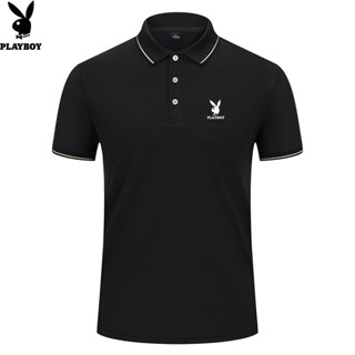 Playboy เสื้อยืดโปโล แขนสั้น สไตล์ใหม่ สําหรับผู้ชาย 2023