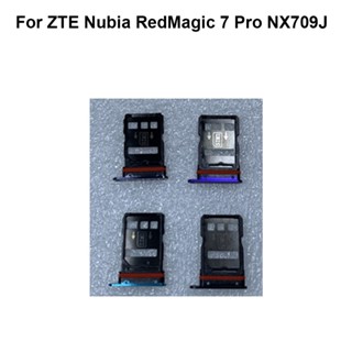 ถาดใส่ซิมการ์ด สีแดง แบบเปลี่ยน สําหรับ ZTE Nubia RedMagic 7 Pro 7pro NX709J