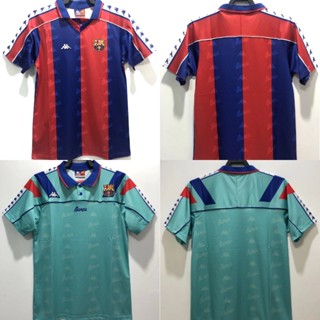 เสื้อกีฬาแขนสั้น ลายทีมชาติฟุตบอล Barcelona 1992-1995 ชุดเหย้า คุณภาพสูง