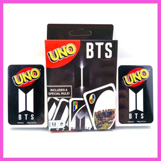 การ์ดรูปภาพ K-Pop BTS uno game (112 แผ่น) The uno series is a fun family card game classic ของเล่นสําหรับเด็ก