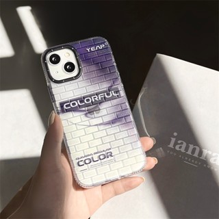 เคสโทรศัพท์มือถือ กันลื่น ลายภาพวาดสีน้ํามัน รูปอิฐ สําหรับ iPhone 14 Promax 13 Pro max 12 11