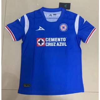 เสื้อกีฬาแขนสั้น ลายทีมชาติฟุตบอล Cruz Azul 2023 2024 2023 ชุดเหย้า