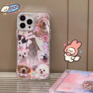 เคสโทรศัพท์มือถือ Tpu แบบนิ่ม ลายสุนัข สําหรับ iPhone 12pro 13pro 14 14promax 14pro 11tpu