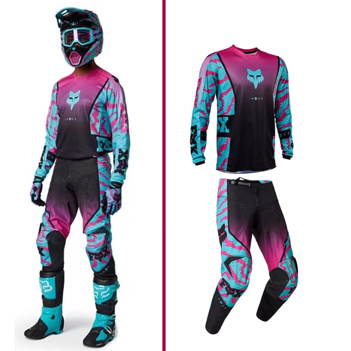 2023มาใหม่ FOX Motocross Racewear Racing ชุด Motocross Jerseys & Pants Combo ชุดขี่เกียร์ชุด fit สํา