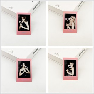 การ์ดรูปภาพโพลารอยด์ LISA JENNIE ROSIE เรืองแสง สไตล์เกาหลี