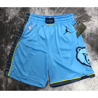 hot pressed 2023 nba Memphis Grizzlies  blue basketball shorts