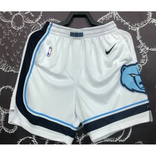 hot pressed nba Memphis Grizzlies white basketball shorts