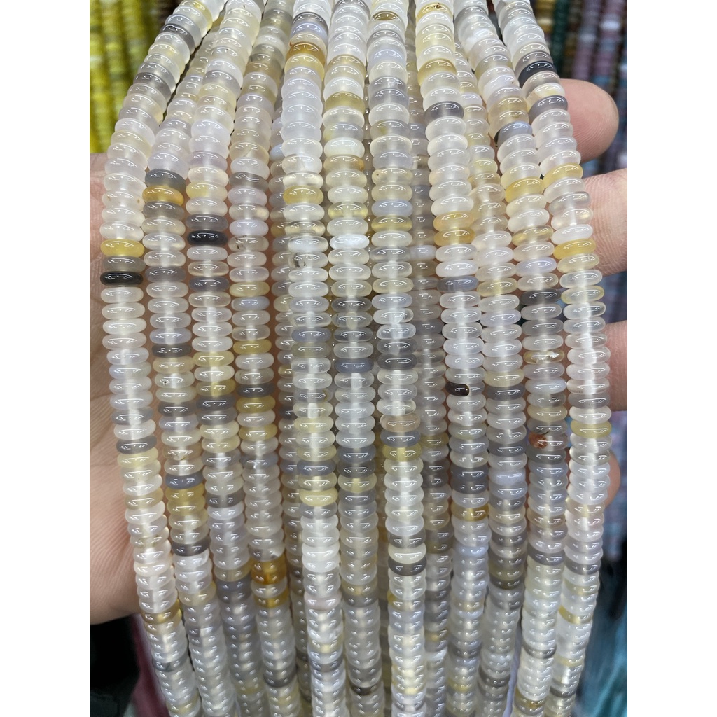 ลูกปัดหินอาเกตธรรมชาติ 2x6.5 มม. สําหรับทําเครื่องประดับ สร้อยข้อมือ สร้อยคอ Diy - รูปที่ 6