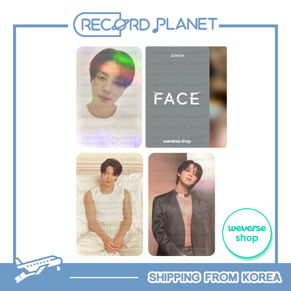 JIMIN (BTS) - 'Face' EARLY BIRD Selfie Photocard, Photobook Set POB, 2nd POB