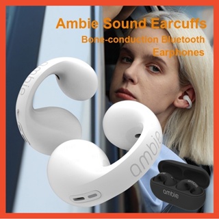 Ambie Earcuffs Ear Bone Conduction ชุดหูฟังบลูทูธไร้สาย แบบเกี่ยวหู TWS สําหรับเล่นกีฬา