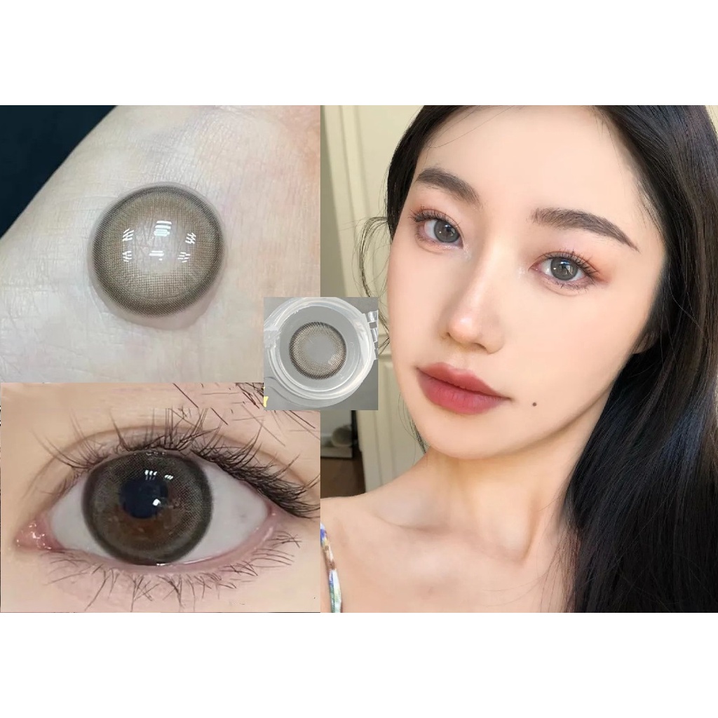 (2023.June.1st)wfyhhei Series คอนแทคเลนส์ ขนาดใหญ่ 14.50 มม. (เกรด 0-8.00) สีเทา