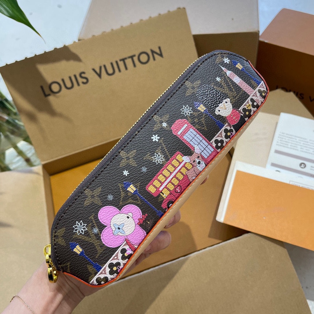 ของขวัญ LV 2023 เป ็ นกระเป ๋ าดินสอที ่ แตกต ่ างกันรายการเครื ่ องเขียนกระเป ๋ าพกพาพกพาถุงเก ็ บการเรียนรู ้ พกพา