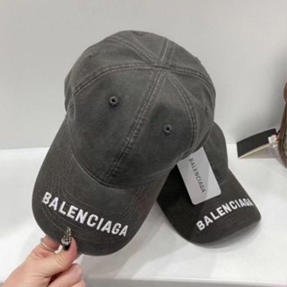 Balenciaga หมวกเบสบอลลําลอง ปักลายตัวอักษร สไตล์เกาหลี แฟชั่นฤดูใบไม้ร่วง สําหรับผู้ชาย และผู้หญิง