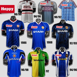 【FCS】เสื้อกีฬาแขนสั้น ลายทีมชาติฟุตบอล Away 90 92 86-88 MU 86 88 ชุดเหย้า 90 92 Cantona keane solskjaer 98 99 ชุดเยือน สําหรับผู้ชาย