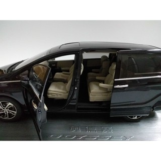 แท้ จากโรงงาน โมเดลรถยนต์ Hiroshi HONDA ODYSSEY HONDA ODYSSEY หลากสี 2015 สไตล์ใหม่ 1:18