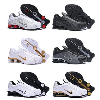 Tennis Nk SHOX R4 Air column รองเท้ากีฬา รองเท้าวิ่ง ดูดซับแรงกระแทก ขนาดใหญ่ ของแท้ แฟชั่นสําหรับผู้ชาย