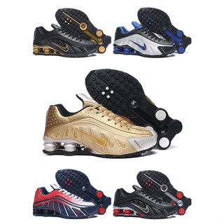 Tennis Nk SHOX R4 Air column รองเท้ากีฬา รองเท้าวิ่ง ดูดซับแรงกระแทก ขนาดใหญ่ ของแท้ แฟชั่นสําหรับผู้ชาย