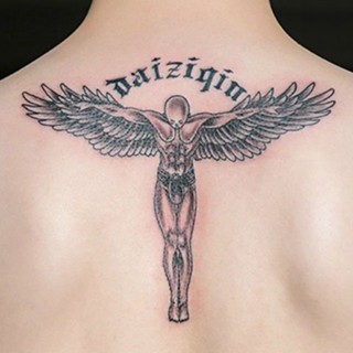 Sa Tattoo สติกเกอร์รอยสัก รูปปีกนางฟ้า และปีกปีศาจ กันน้ํา ติดทนนาน สําหรับผู้ชาย และผู้หญิง