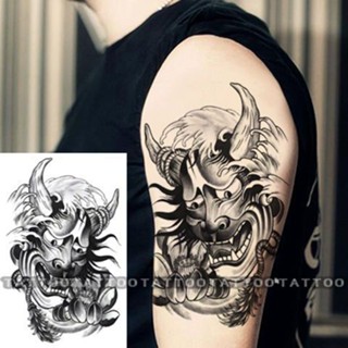 Sa Tattoos Prajna Geisha ผู้ชาย ผู้หญิง สีดํา งู สติกเกอร์รอยสัก กันน้ํา เบรก พิมพ์ สีติดทนนาน ขนาดใหญ่ ดอกไม้ แขนจําลอง สติกเกอร์รอยสัก