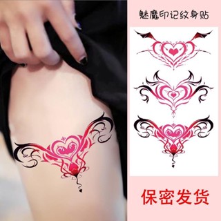 Sa Tattoos Succubus Mark สติกเกอร์รอยสัก หน้าท้อง ผู้หญิง ข้อเท้า หน้าอก ล่าง หน้าท้อง รอยแผลเป็น เซ็กซี่ กึ่งคงอยู่ สติกเกอร์รอยสัก