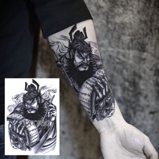 Sa Tattoo สติกเกอร์รอยสัก กันน้ํา Zhongkui Ghost Catching Tattoo Sticker Ghost Head Alternative Tattoo Sticker Men Women Tattoo Flower Arm Custom Tattoo Sticker