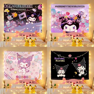 ผ้าแขวนผนัง ลาย Sanrio Kuromi น่ารัก DIY สําหรับตกแต่งบ้าน ห้องนอน หอพัก