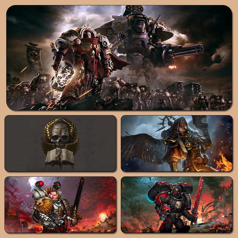 Warhammer 40k แผ่นรองเมาส์แม่ชี Vitas Robert Kiliman แผ่นรองคีย์บอร์ดเกมอุปกรณ์ต่อพ่วงแผ่นรองโต๊ะเด็กชาย