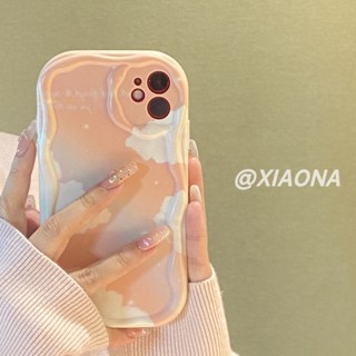 เคสป้องกันโทรศัพท์มือถือ แบบนิ่ม ลายครีม สําหรับ iphone11 12 13 14 15 promax x xs xr i7 i8