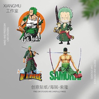 Sancheng3cby สติกเกอร์ ลายการ์ตูนอนิเมะ One Piece Sauron สําหรับติดตกแต่งรถยนต์ โน้ตบุ๊ก