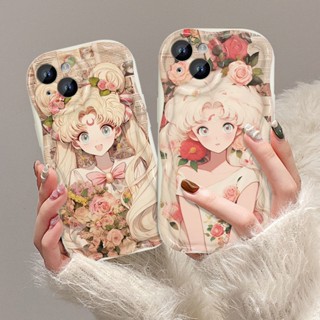 เคสโทรศัพท์มือถือ แบบนิ่ม พิมพ์ลายเซเลอร์มูน สําหรับ iphone11 12 13 14 15 promax x xs xr i7 i8