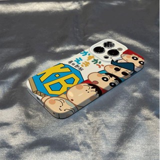 เคสโทรศัพท์มือถือแบบแข็ง ลายการ์ตูนชินจัง สําหรับ Samsung S22 S23plus ultra A53 A21S A14 A12 A11 A04 03