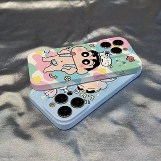 เคสโทรศัพท์มือถือแบบแข็ง ลายการ์ตูนชินจัง สําหรับ Samsung S22 S23plus ultra A53 A21S A14 A12 A11 A04 03