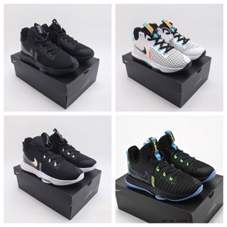 Nike Lebron Witness V EP James 5 รองเท้าบาสเก็ตบอลถัก ข้อสูง คุณภาพสูง