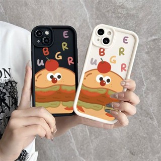 เคสโทรศัพท์มือถือนิ่ม ลาย Sky Eye Step Funny Burger สําหรับ iphone11 12 13 14 15 promax x xs xr i7 i8