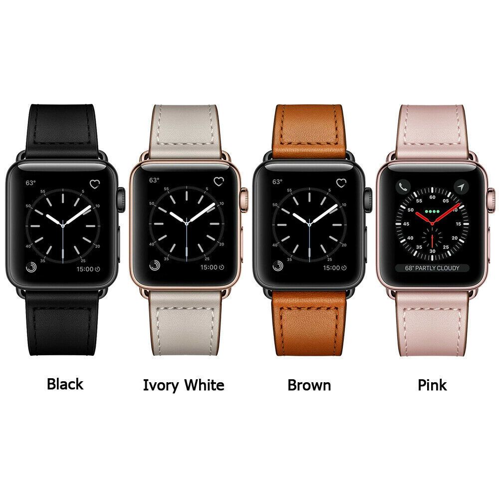 สายนาฬิกาข้อมือหนังแท้ สไตล์เรโทร สําหรับ Apple Watch9 Watch E 7 6 5 4 3 2 8