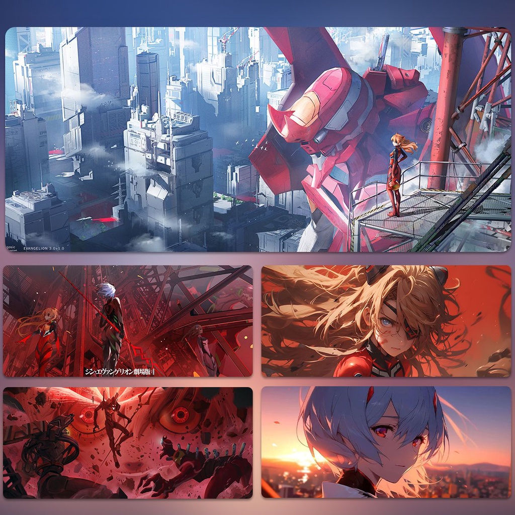 [700 * 300] EVA Evangelion แผ่นรองเมาส์ ขนาดใหญ่ หนา ซักทําความสะอาดได้ สําหรับเล่นเกม