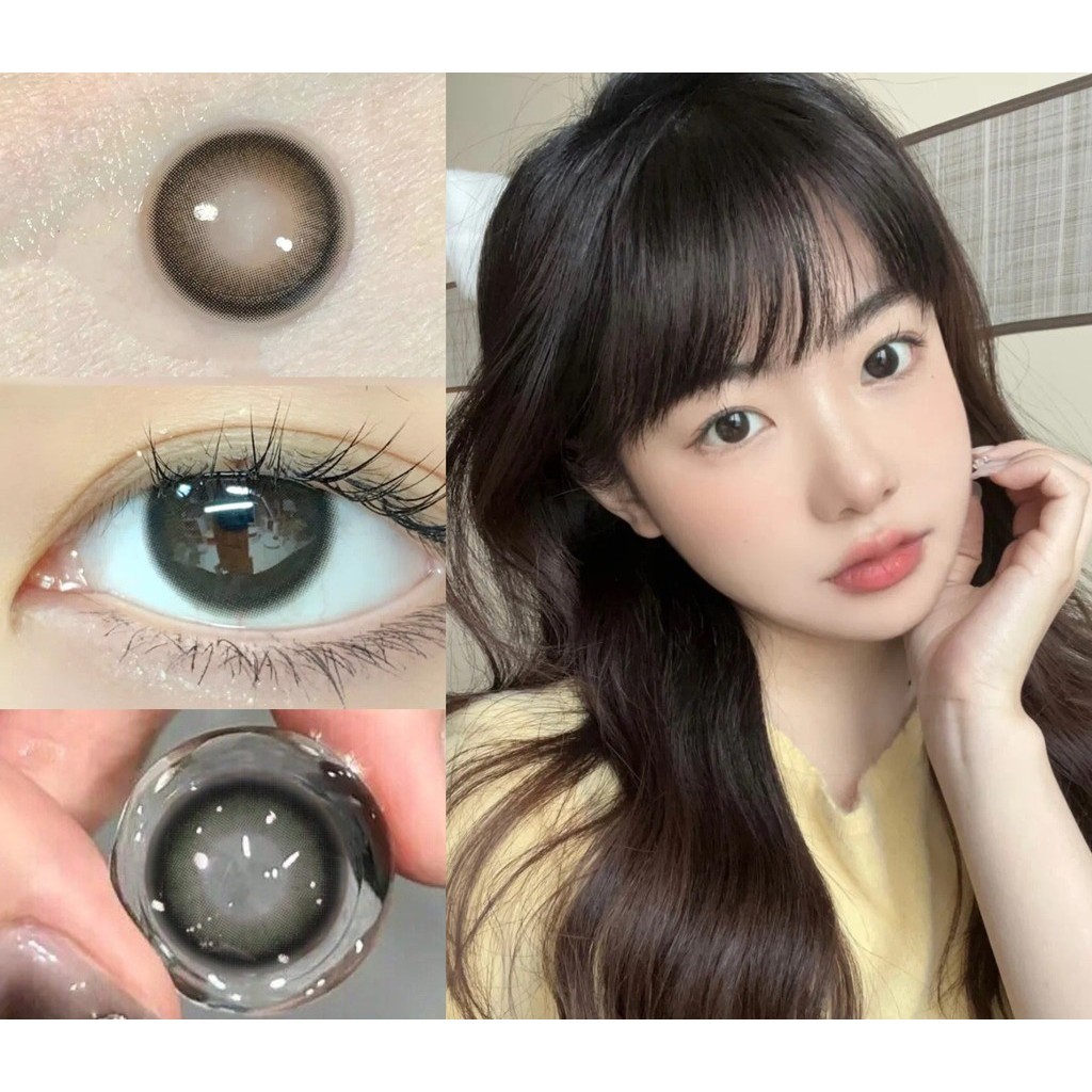 Hny(2024.Feb.17)qczxue Series คอนแทคเลนส์ 14.20 มม. (เกรด 0-8.00) สีดํา