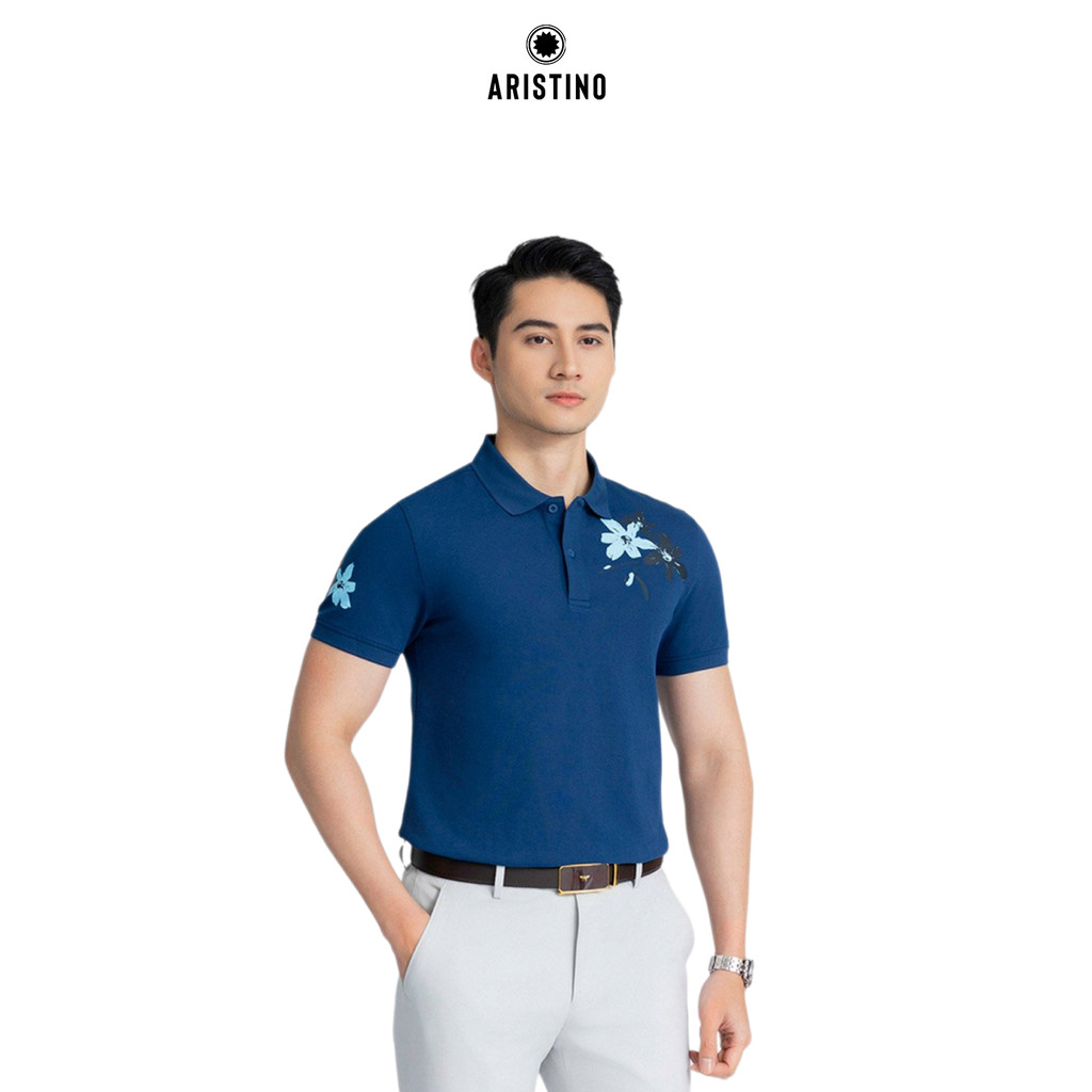 ARISTINO เสื้อโปโลผู้ชายทรงเบา ดีไซน์คอและแขนทอซี่โครงแข็งแรง - APS080AZ