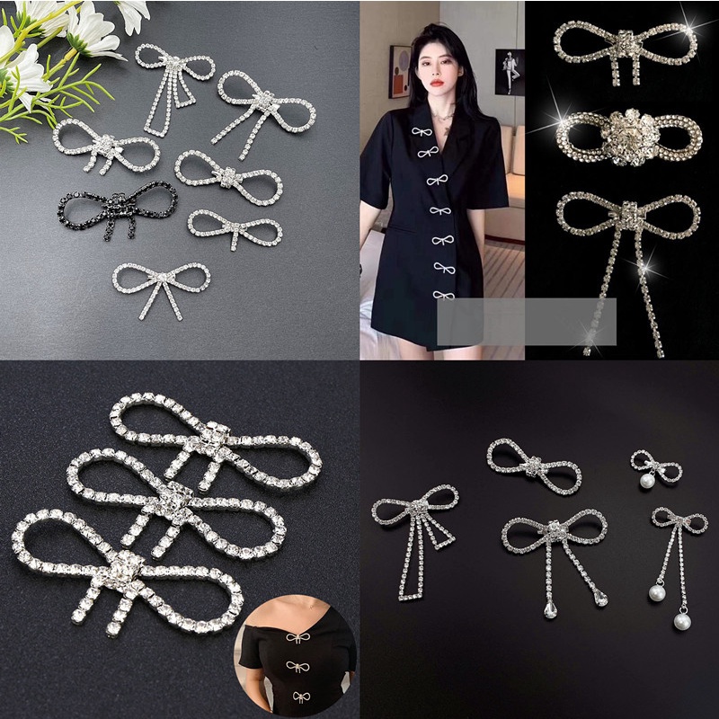 High-end Tassels Bowknot เข็มกลัด Pin ประณีต Pearl chain โบว์เข็มกลัด Pin อุปกรณ์เสริมอเนกประสงค์