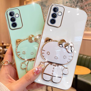 เคสโทรศัพท์มือถือ พร้อมกระจกแต่งหน้า หมุนได้ สําหรับ Samsung Galaxy A14 A04S A24 A34 A54