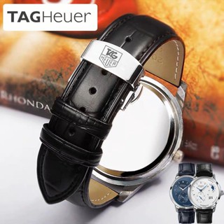 2/24✈Tag Heuer สายนาฬิกาข้อมือหนังวัวแท้ 1887 พร้อมอุปกรณ์เสริม 20 มม.