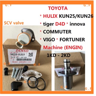 วาล์วควบคุมการดูด สําหรับ TOYOTA HULIX KUN25 KUN26 VIGO 1KD-2KD FORTUNER TIGER D4D INNOVA Ventury SCV วาล์ว 04226-0L010 294200-0040 22560-30020 294200-0093