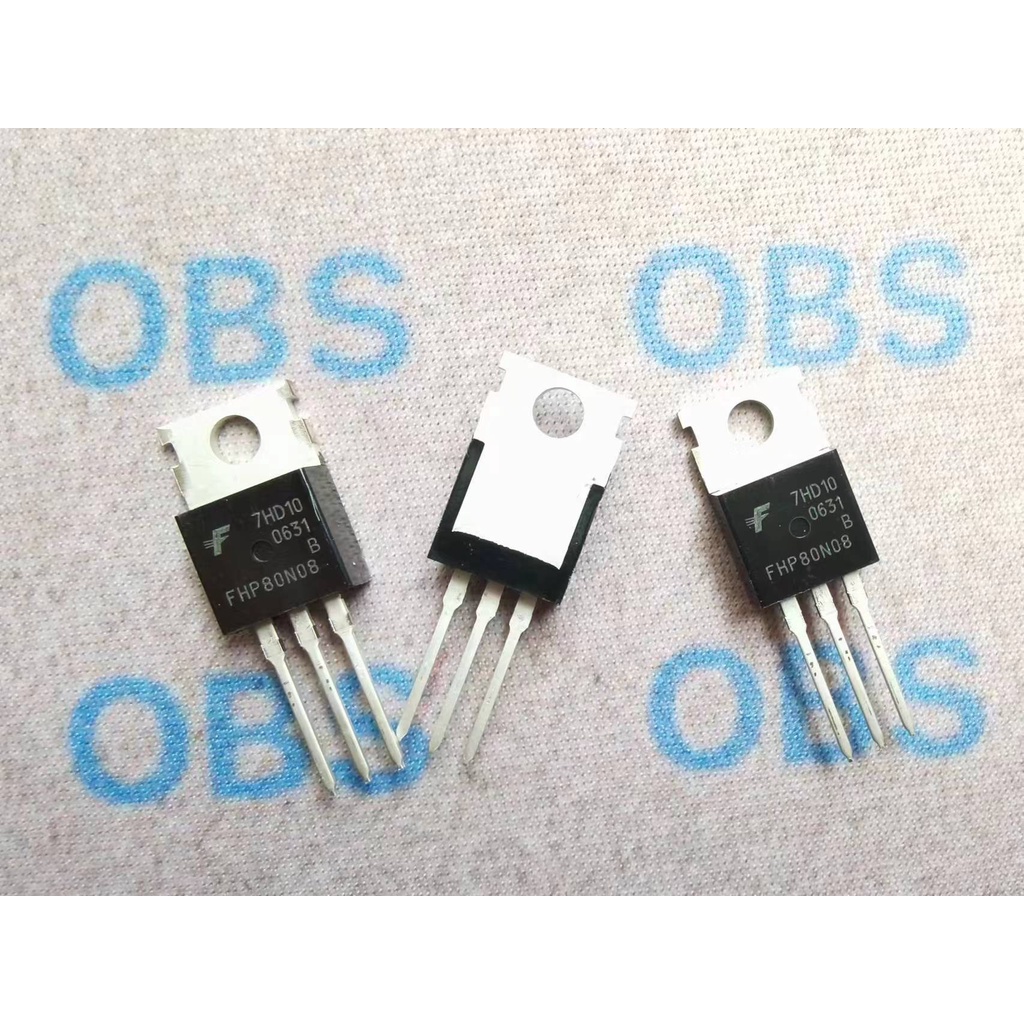 ((10 ชิ้น) FHP80N08 80N08/หลอดเอฟเฟกต์สนามนําเข้า TO-220