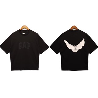 ใหม่ Kanye Peace Pigeon เสื้อยืดลําลอง แขนสั้น คอกลม ทรงหลวม สไตล์ฮิปฮอป สําหรับสตรี @-