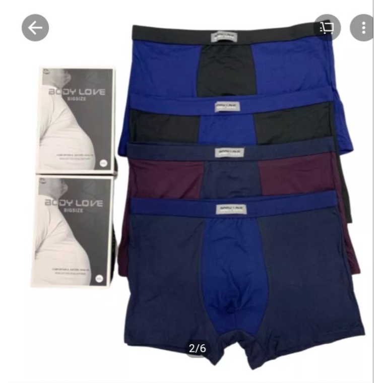 PLUS SIZE BOXER) ขนาดใหญ่,S ONE BOXS 2 PC SULUR DALAM LELAKI BOXER UNDERWEAR