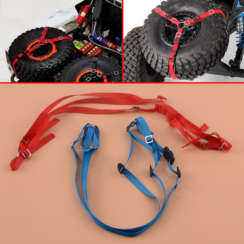 อะไหล่สายรัดยาง 3 จุด ปรับได้ สําหรับรถไต่หินบังคับ 1/10 Traxxas TRX-4 UDR