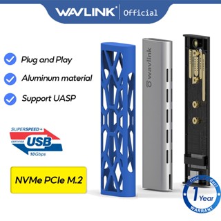 WAVLINK เคสอลูมิเนียม M.2 NVMe SSD Enclosure USB 3.1 10 Gbps to NVMe PCI-E M.2 SSD รองรับ UASP