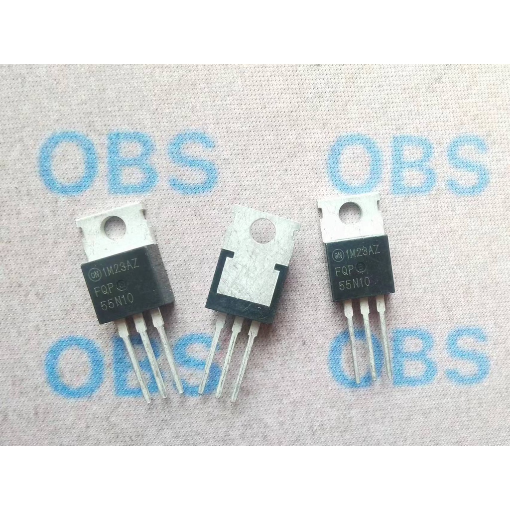 ((5 ชิ้น) FQP55N10 หลอดผลสนาม 55N10 TO-220 100V 55A